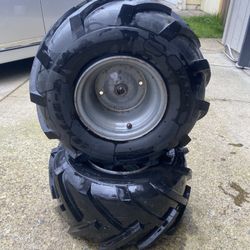 Rear tires/Rims for Riding Lawn Mower 18x9.50-8