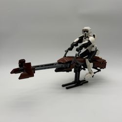 LEGO Star Wars Scout Trooper & Speeder Bike Set 75532 Buildable Figure Used