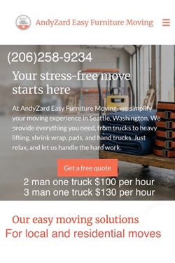 Local furniture moving company