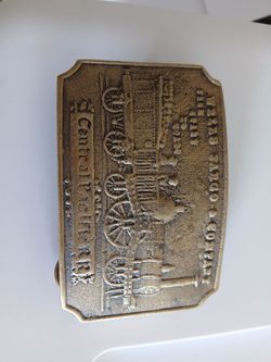 Wells Fargo and Central Pacific Railroad beltbuckle