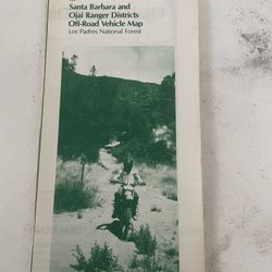 Santa Barbara And Ojai Districts Off Road Vehicle Map