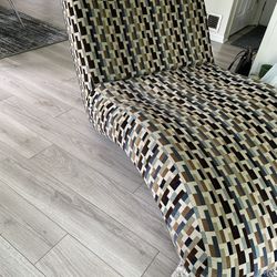 Contemporary Multicolor Fabric Chase 