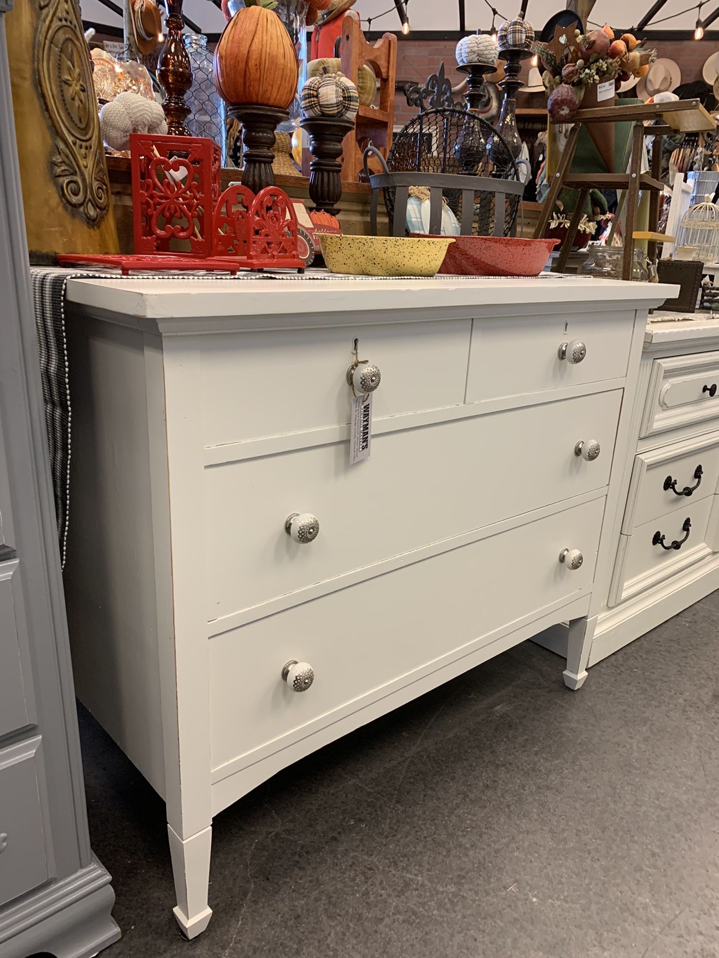 white vintage dresser for sale