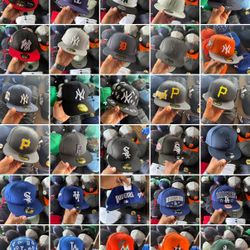 MLB NBA NFL Fitted And Snap 