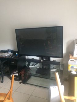 60 inch Flat panel Plasma HDTV with HD SoundBar and TV stand
