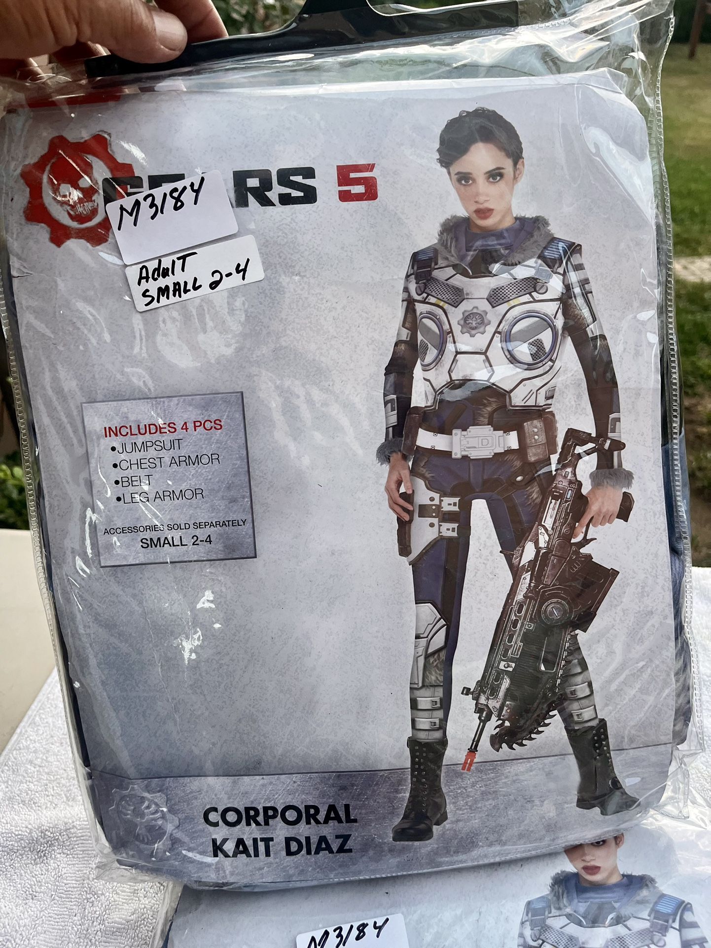 Party City Gears of War Kait Diaz Costume for Adults, Size Small, Includes Catsuit, Chest Armor, Leg Armor, and Belt Multicolor 🆕 Size: Adult S 2-4