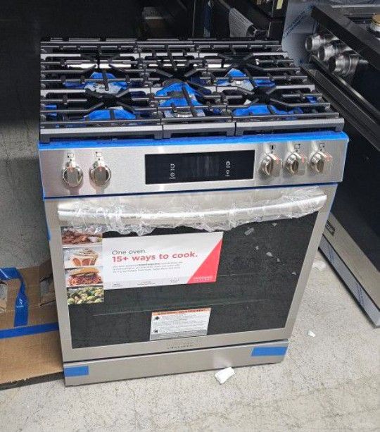 Brand Also Frigidaire Gallery Slide In Gas Range With Air Fryer Convection Self Cleaning 