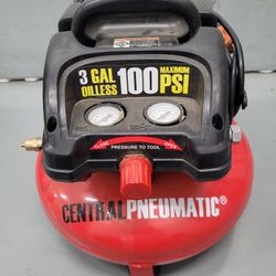 Central Pneumatic / 3 Gallon 100 Psi Oiless Pancake Air Compressor