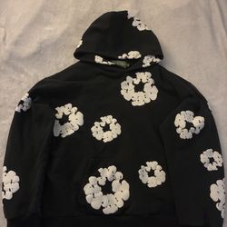 Black and White Denim Tears Hoodie 