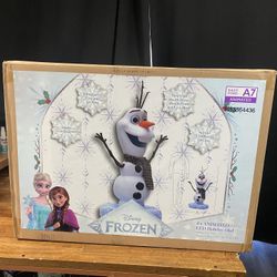*NEW* Disney 4 ft Animated LED Holiday Olaf Frozen Christmas Prop Animatronic