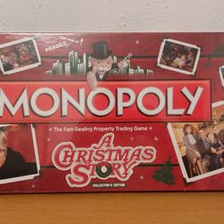 New Sealed  Hasbro A Christmas Story Monopoly Board Game Collectors Edition Sealed