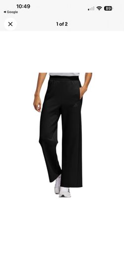 NWT Adidas Women's Active Wide Leg Pant Black Size XL (JY9046)