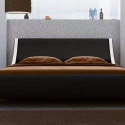 Modern Low Profile Platform Bed Frame King Size