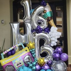 Balloons Bouquet - Happy Birthday - Anniversary