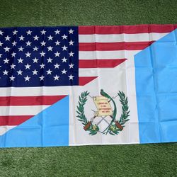 USA Guatemala Flag Size 5’x3’