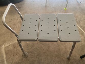 Portable bath bench and medical walker