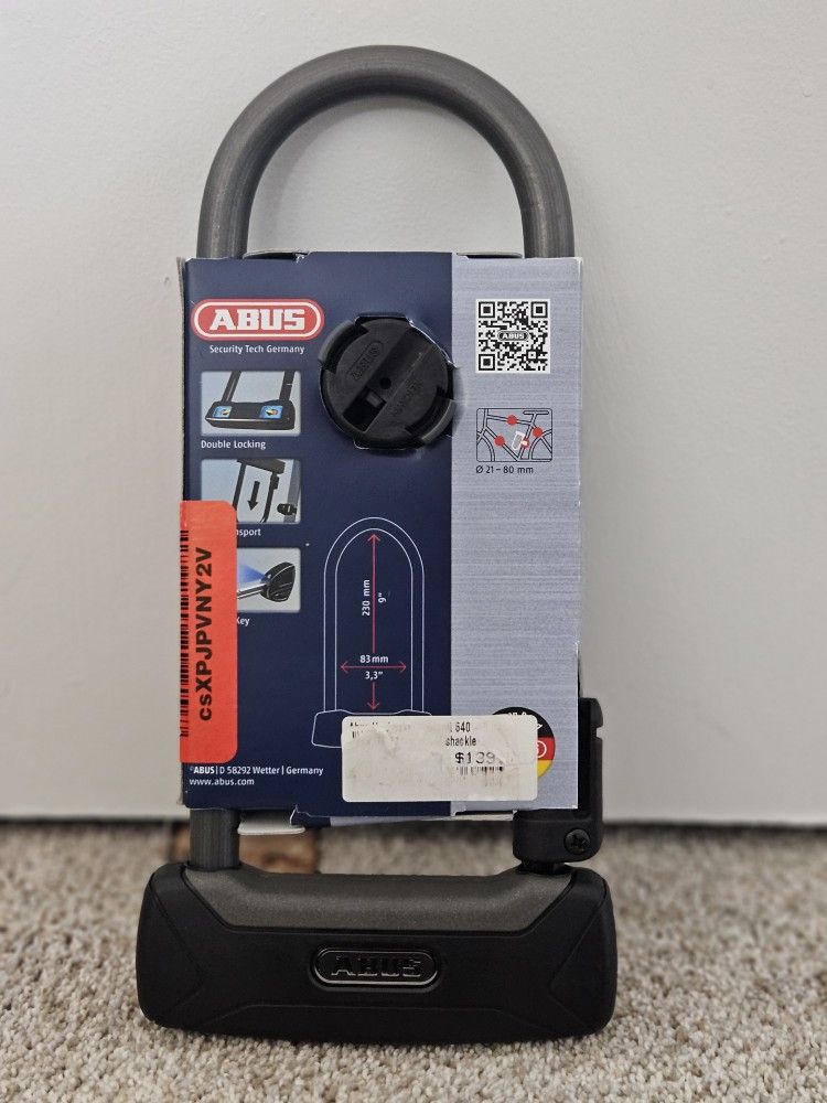 Abus Granit Plus 640 U-lock 9" ,black