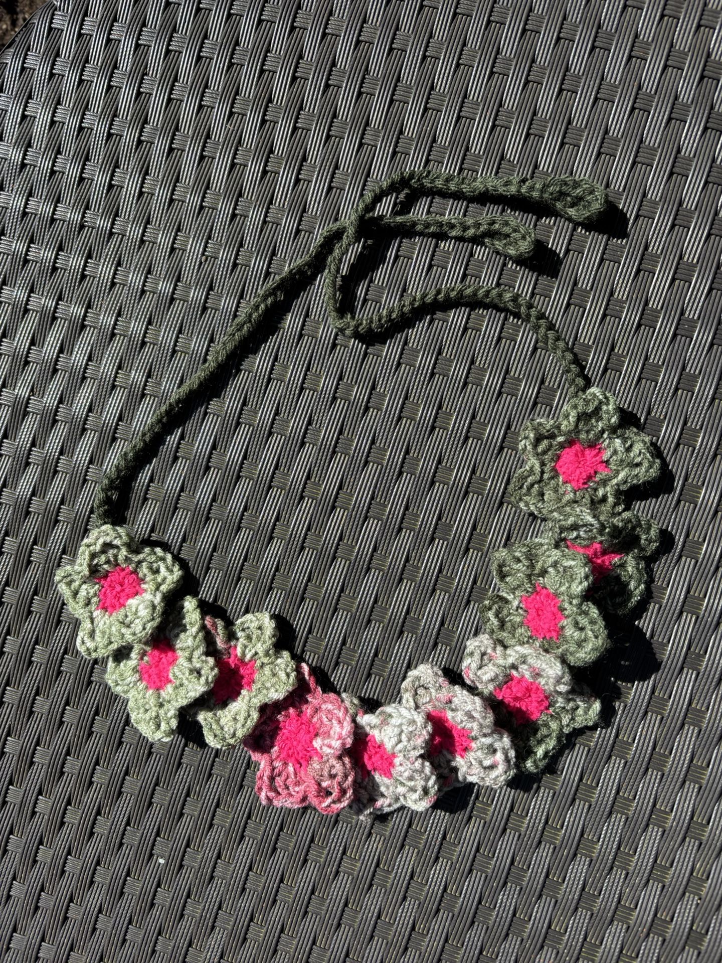 Freehand Style Crochet Japanese garden 🌸 vibes flower crown 👑