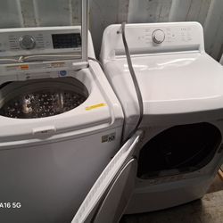 lg washer and dryer set large topload