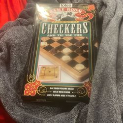 Checker And Tik Tac Toe Set