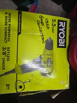 Ryobi corded drill bag included