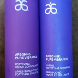 Arbonne Pure Vibrance Fortifying Lustre Shampoo & Conditioner.