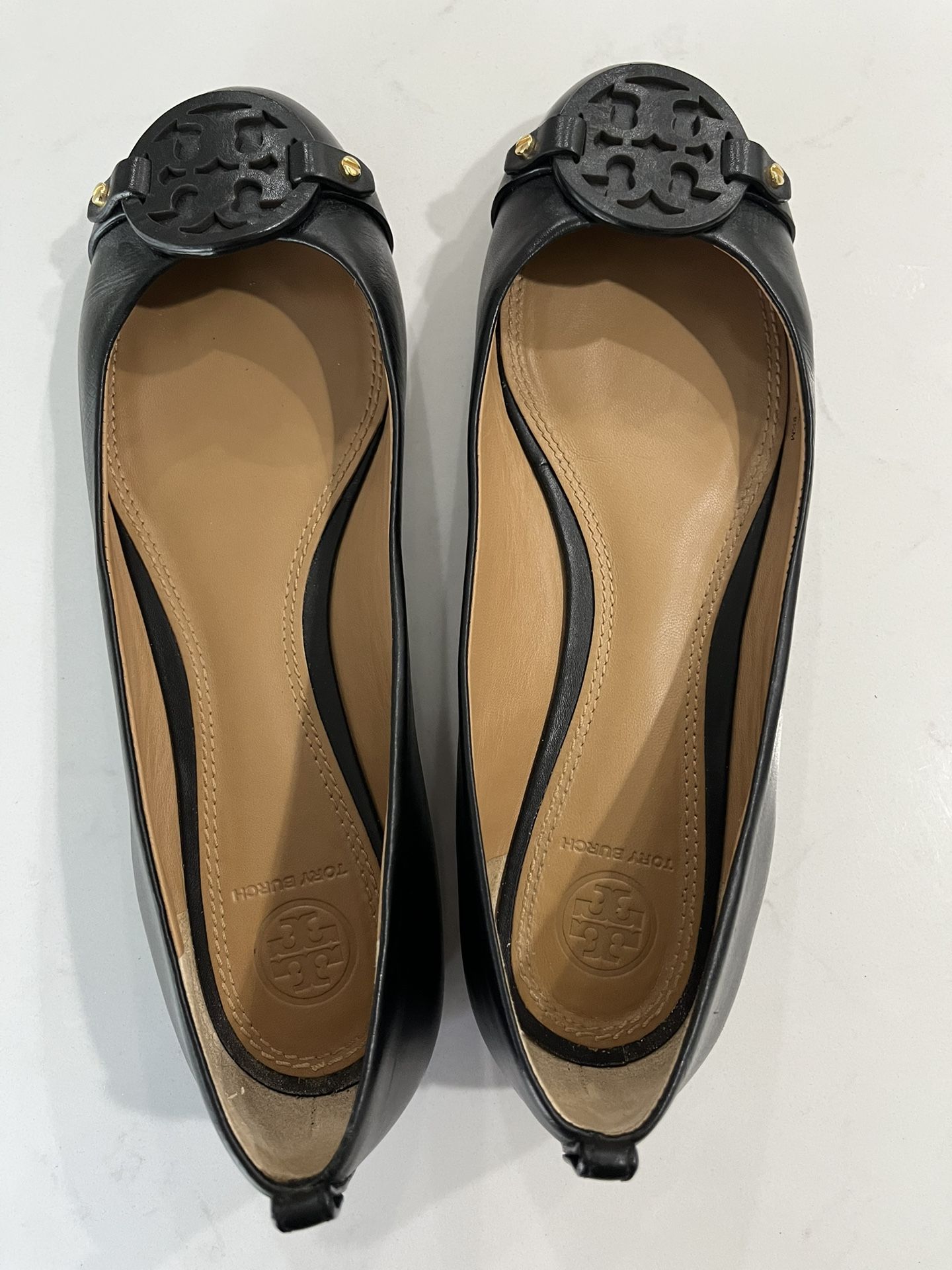 Tory Burch Black Flats