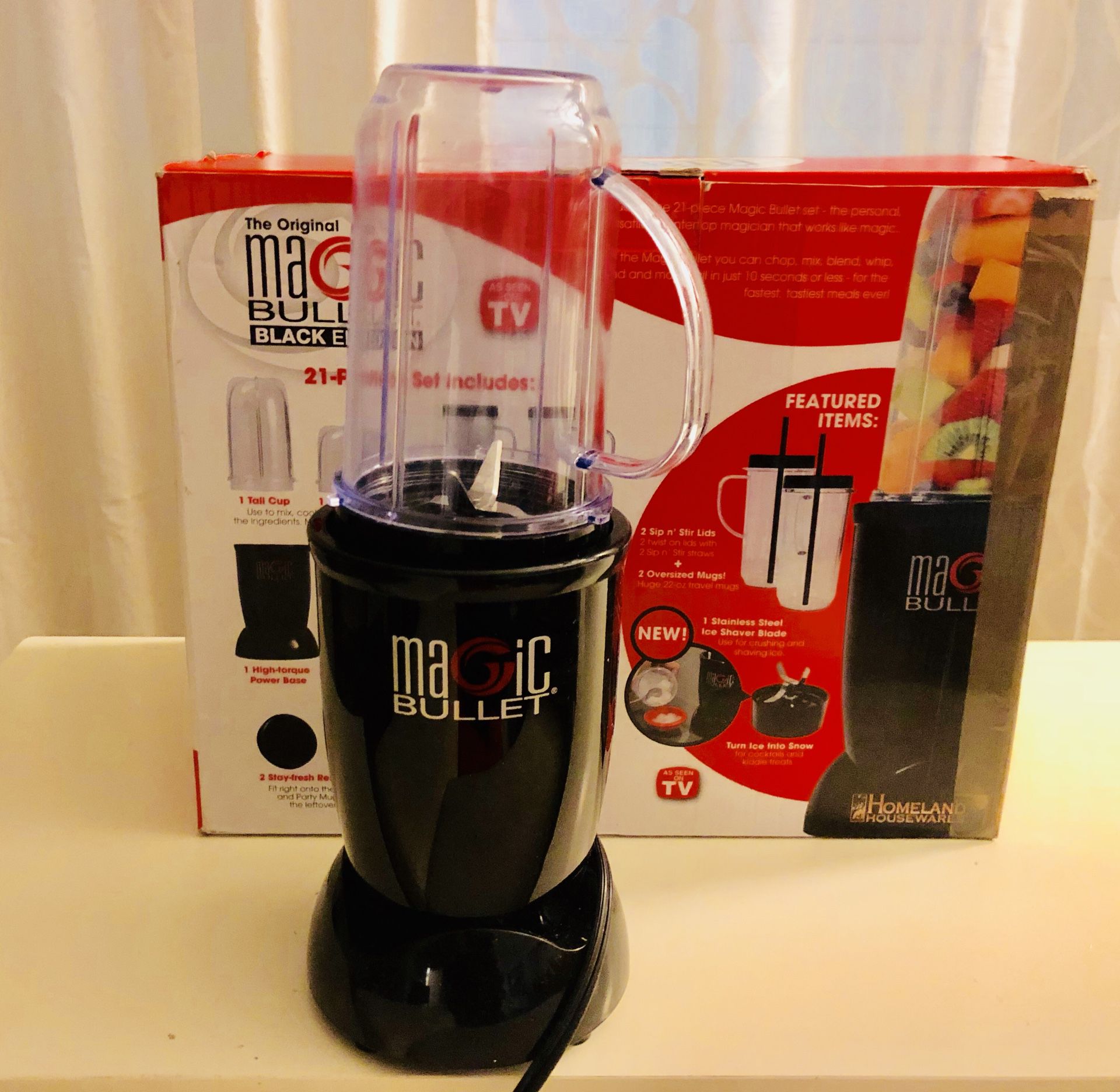 Magic Bullet. Black Edition blender 21 pc. Rarely used. for Sale