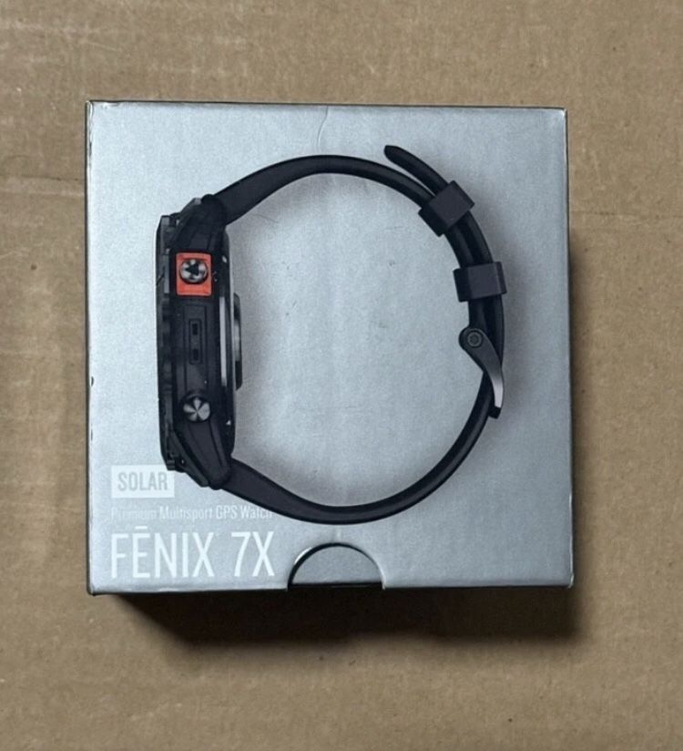 Garmin Fenix 7X Solar Multisport GPS Watch 51mm Slate Grey /w Black Band SEALED