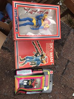 1980s toys Showgun and Skyman. (From Italy).