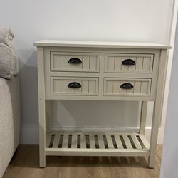 Entryway Console Table - Antique White