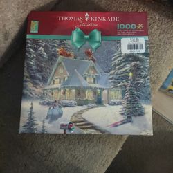 1000pc Thomas Kinkade Christmas Puzzle