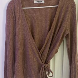 Long sleeve Tied blouse