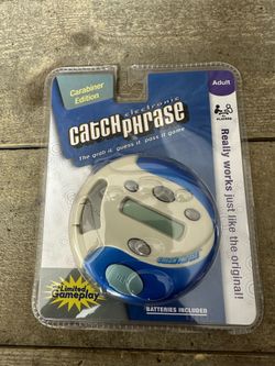 Catch Phrase Handheld Electronic Game Mini Travel Carabiner Edition New Open Box