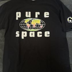 Stussy Pure Space T Shirt Black, Men’s Large