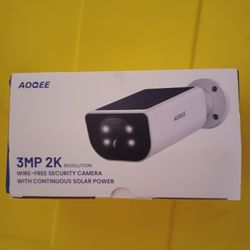 2K solar security camera wireless