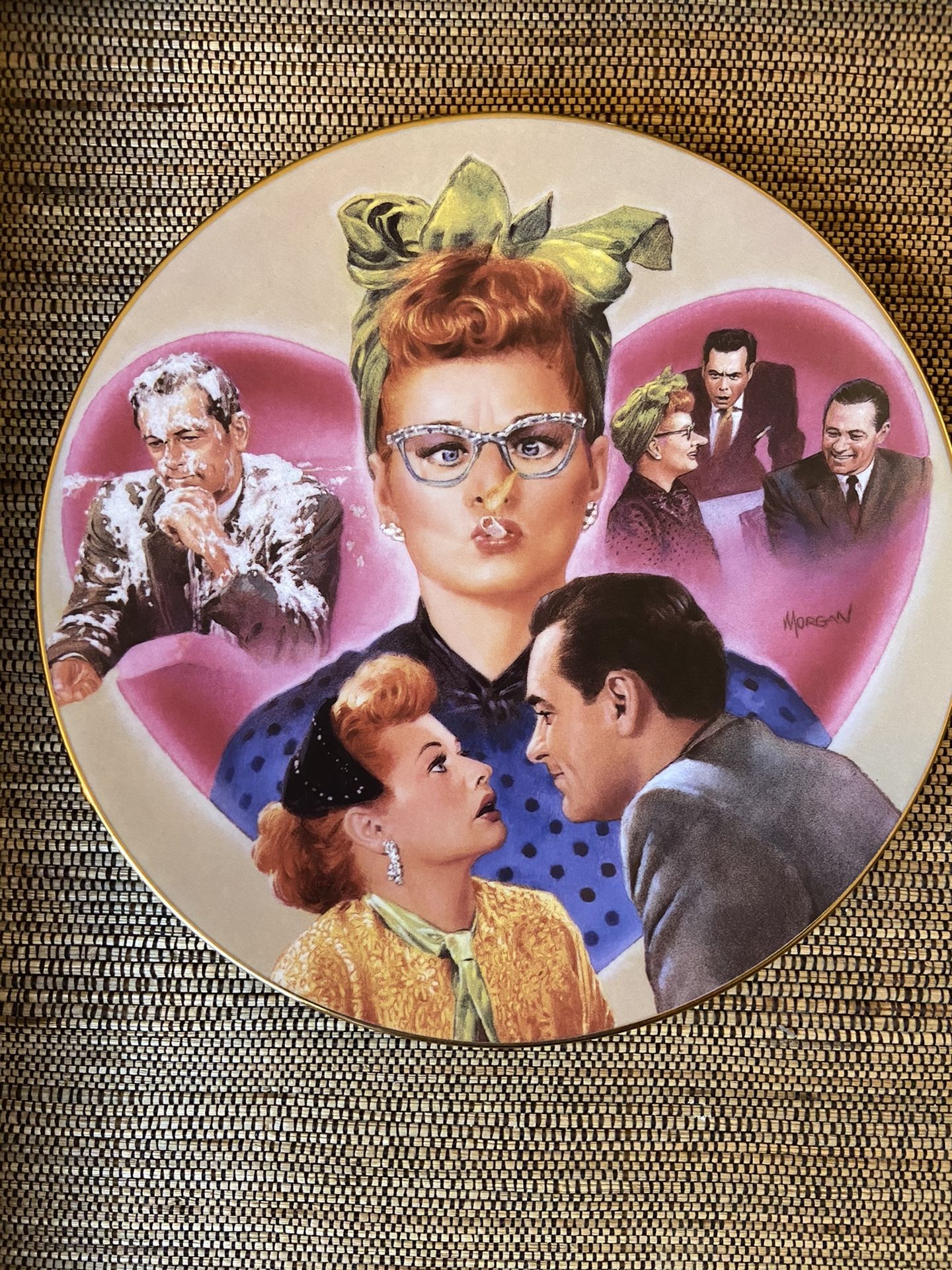 I Love Lucy! The Hamilton Collection “Lucy Meets the Stars” plate collection individually numbered