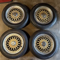 Honda Acura 5x114 Mesh 15 Inch Wheels Rims & Tires