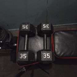 CAP Cast Iron Hex Dumbbell 35 lbs