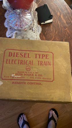 Antique 1950 toy train