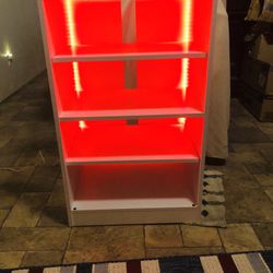 White Display Cabinet With LED Lights 