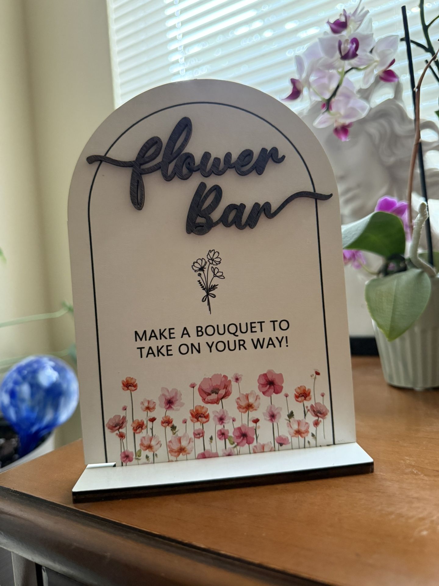 Flower Bar Sign - Bridal Shower Or Baby Shower Event Decor