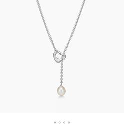 Tiffany Necklace- Elsa Peretti Open Heart Lariat Necklace