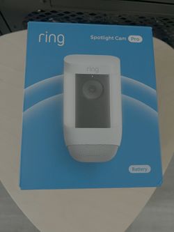 Ring Spotlight Cam Pro (Battery) White Security Camera