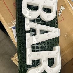 Light Up Bar Letters