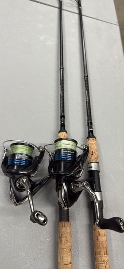 Shimano and Okuma fishing combos