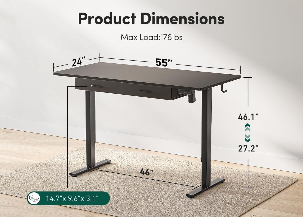 Adjustable Height Electric Standing Desk