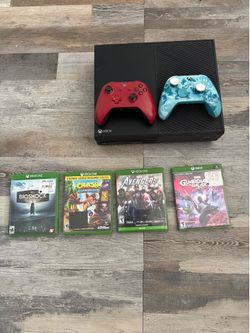 Xbox One with Two controllers and a couple games