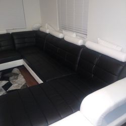 Black And White Sectional