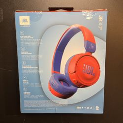 •SEALED• JBL Harmon JR310BT Wireless Bluetooth headphones for Kids in Red/Blue